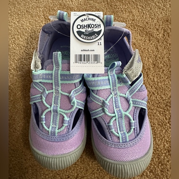 Oshkosh lavender purple bumper toe sneaker sandal - Picture 1 of 10